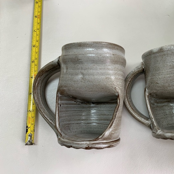 2 Cookie mugs clay pottery, 1 pair - Picture 5 of 5